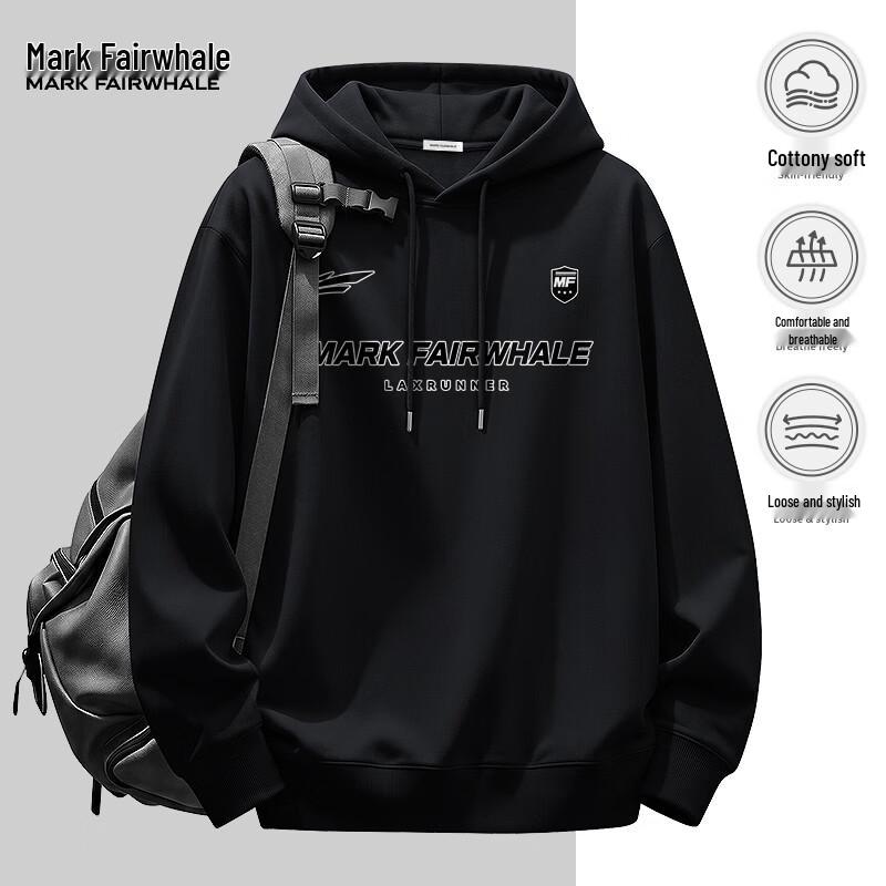 MARK FAIRWHALE Men's Oversized Hooded Sweatshirt