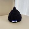 Autumn and winter children's hats, girls' pullovers, knitted hats, colored wool hats, boys' and babies' warm ear hats, tide