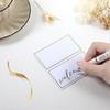 UrbanMingle Place Cards Pack of 120 - Small Tent Cards with Gold Foil Border