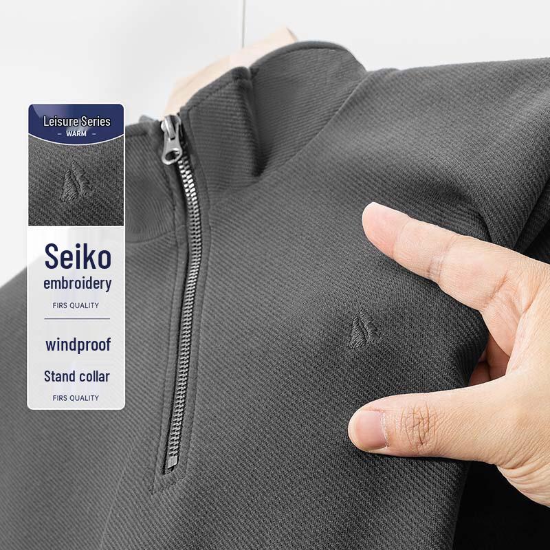 Shanshan Men s Half-Zip Business Casual Sweatshirt 170/88A