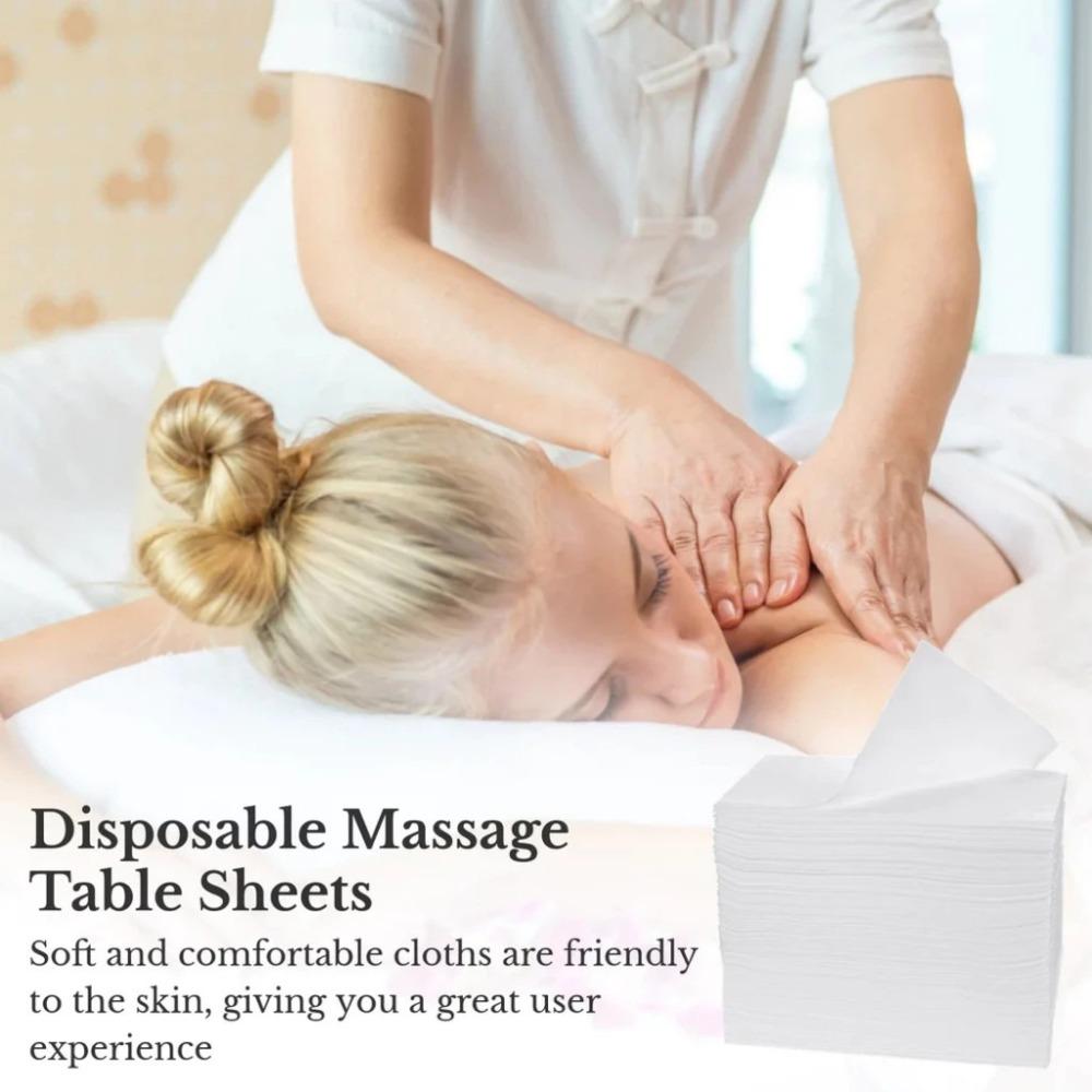 100pcs/set 180*80cm Massage Table Sheets Non-woven Beauty Salon Mattress Covers  Hotel Travel