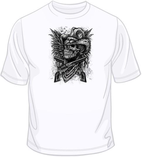 

Skull Cowboy, Guns, Wings T Shirt You Choose Style, Size, Color Up to 4XL 10043 5XL різнокольоровий