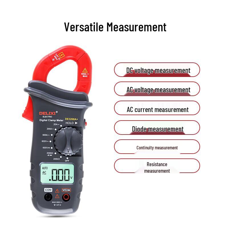 DELIXI ELECTRIC DE2008A AC Digital Clamp Meter