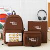 Vierteiliges Rucksack-Set Kinder-Schüler-Cartoon-Schultasche Damen Multifunktionaler Rucksack