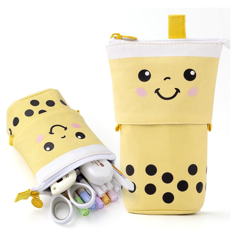 1pc  Style Popular Makaron Color Matching Can Be Transformed Into A Large Capacity Upgraded Pencil Bag Stationery Box