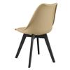 MARK chair - dark beige / black legs x 2