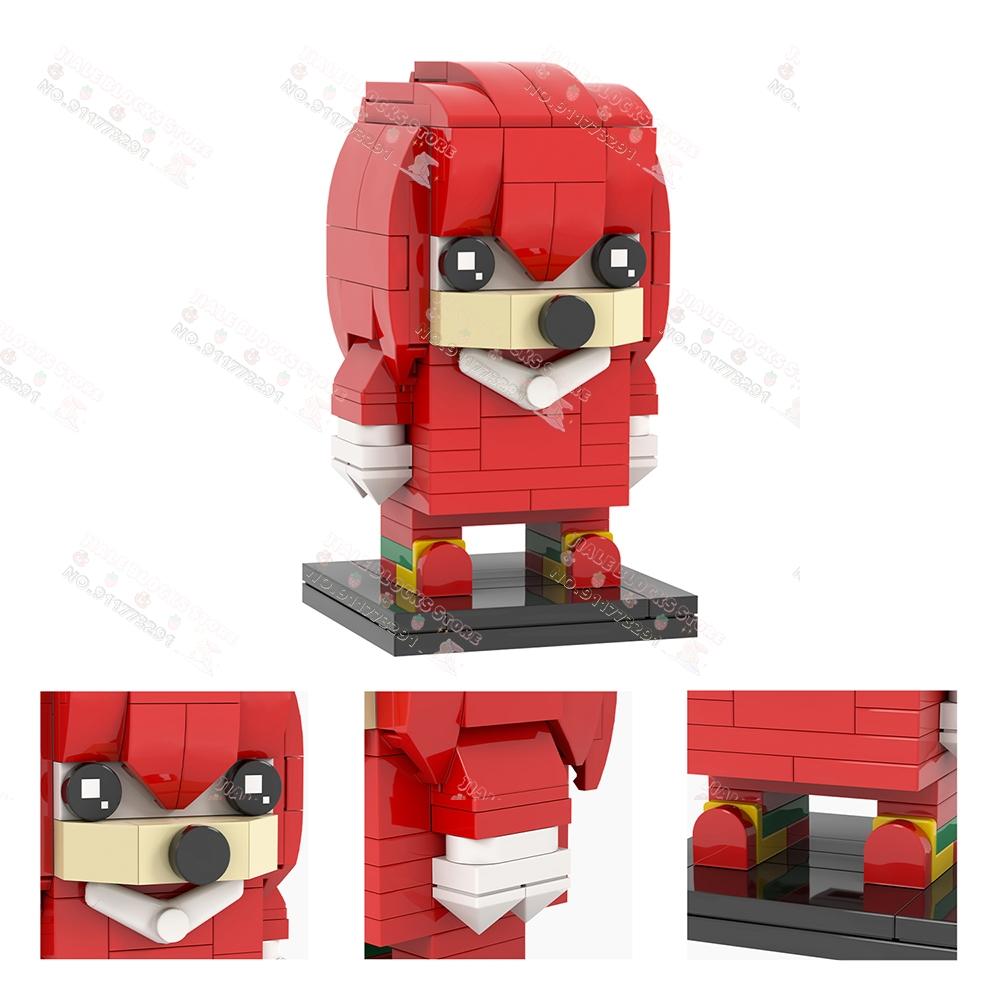 Seria Jocuri MOC Ariciul Albastru Blocuri de Construcție Robot de Curse Creativ Model Personaj Cap Pătrat Cărămizi DIY Jucării Cadou Pentru Copii