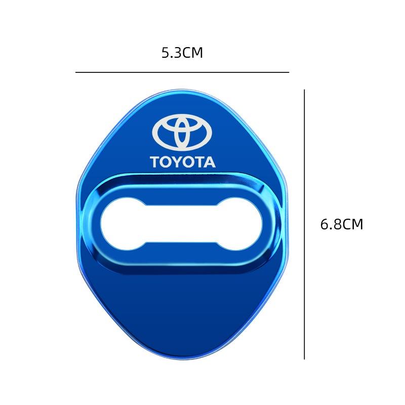 4 Stück Türschloss Schutzhülle Case Autozubehör Auto Styling für Toyota TRD GR Prius Corolla Yaris Camry CHR Auris Rav4 Prado Fortuner