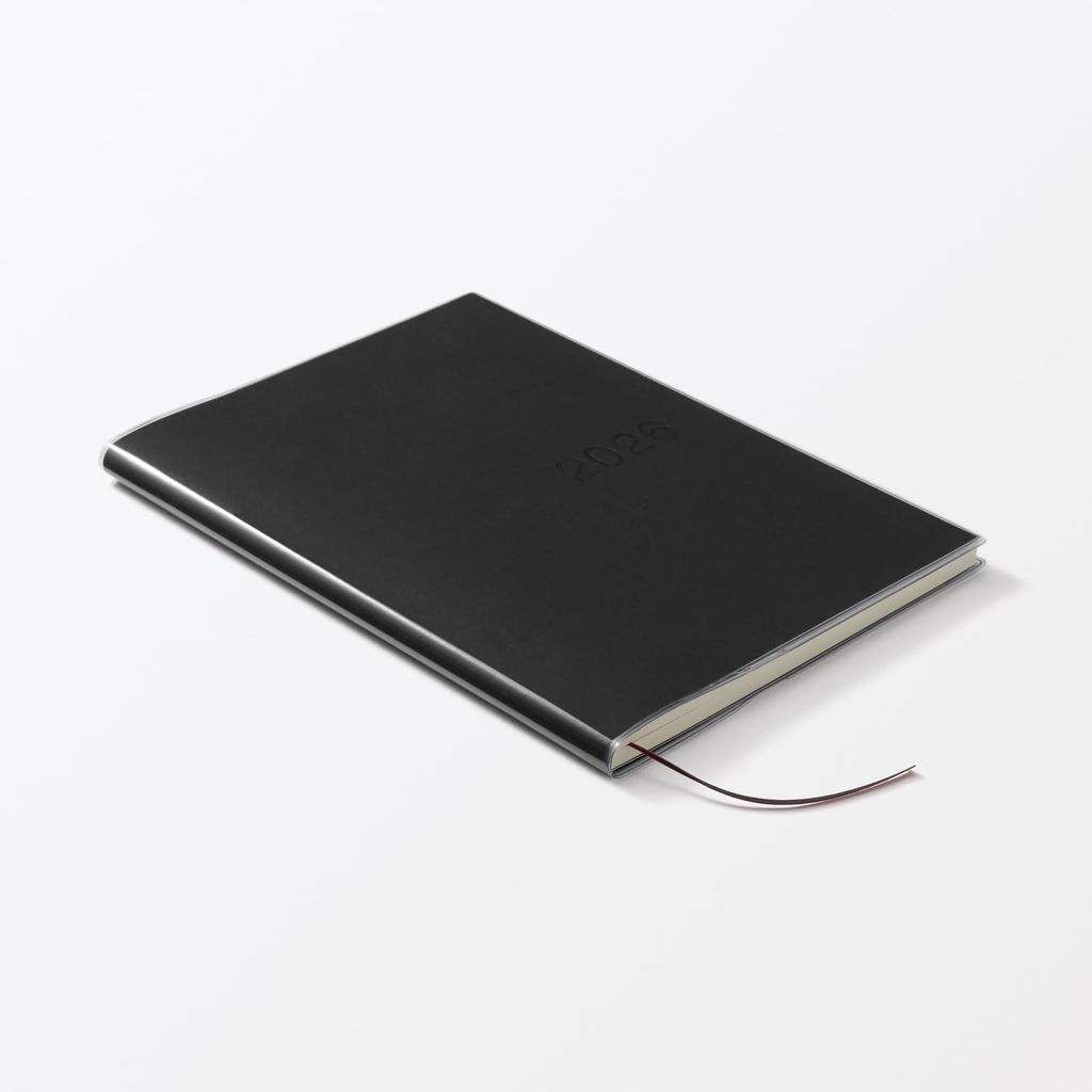 MUJI 2026 A5 Vertical Starting December 84854552 Planner, 2025, Black, Monthly/Weekly,