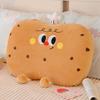 Bread Apple Cookies Memory Foam Plush Toy Cartoon Office Dorm Bed Cover Soft