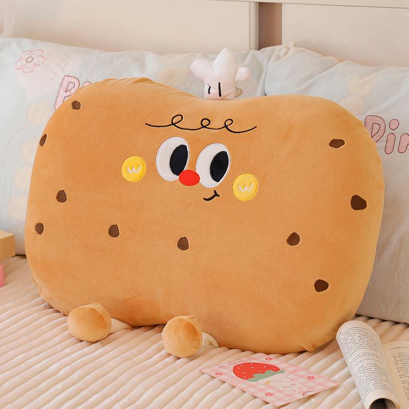 Bread Apple Cookies Memory Foam Plush Toy Cartoon Office Dorm Bed Cover Soft