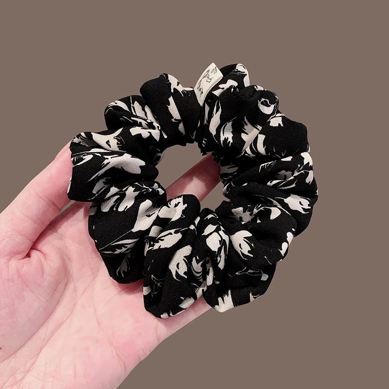 Korean Style Elegant Floral Hair Accessories: Large Flower Hair Tie for Women