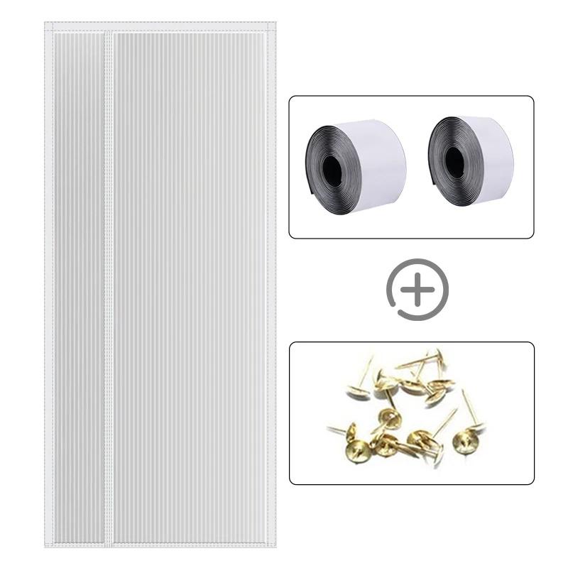 Mesh Mosquito Proof Door Screen Curtains Summer Magnetic Mosquito Net Cover Insect-Proof Automatic Closing Door Screen 70x200cm