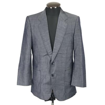 Japan Pierre Cardin Linen Blend Summer Tailored Jacket Men 90A4 Gray(USED)