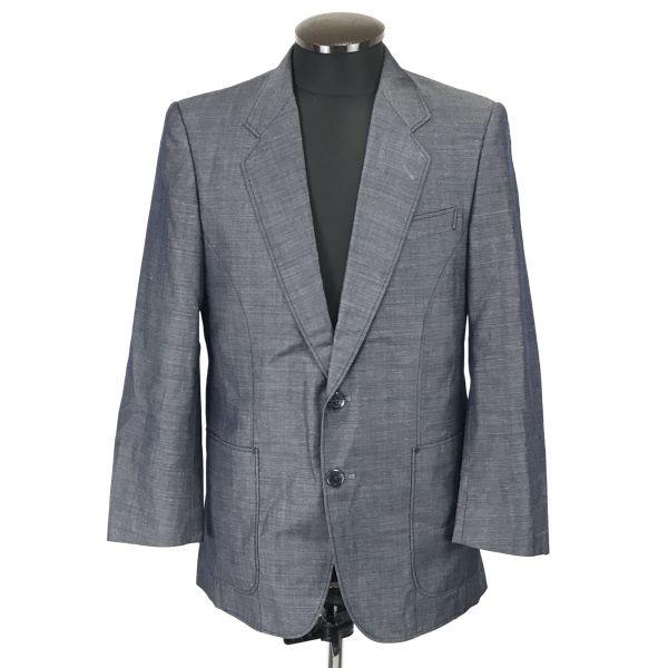 

USED/Japan Pierre Cardin Linen Blend Summer Tailored Jacket Men 90A4 Gray