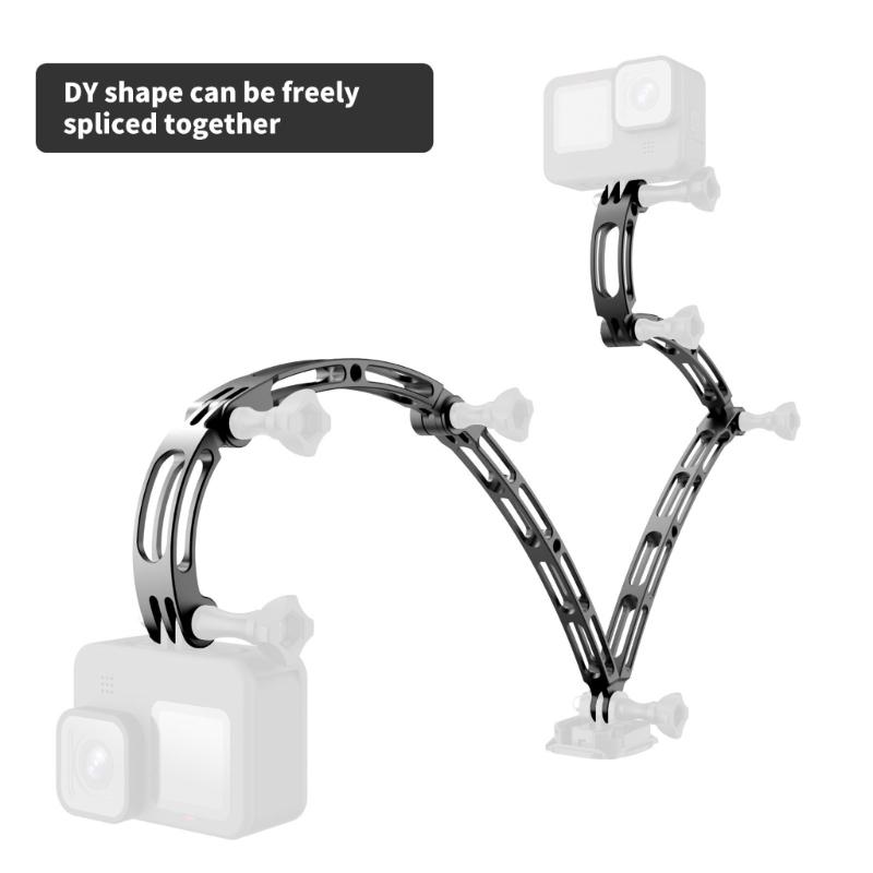 Lightweight Extension Rod for 360 and Other Action Cameras Helmets Arm for Capturing Skiing Surfing Cycling Moment