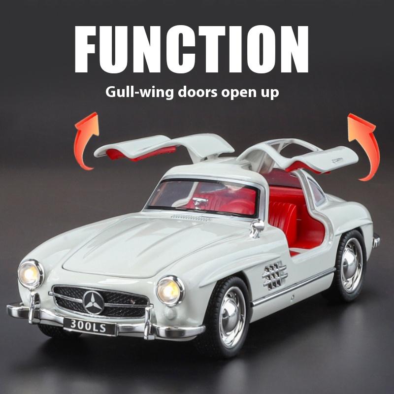 1:32 Mercedes Benz 300SL Classic Sports Racing Car Diecast Model Car Alloy Outdoor Collections Ornaments Decorations Hobbies Boy