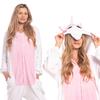 Piżama damska kombinezon kigurumi onesie jednorożec jasny róż 175-185 cm xl