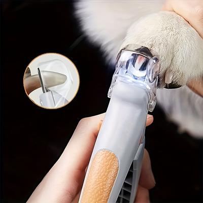 Safe Pet Nail Grinder with LED Light, Professional Cat Dog Claw Trimmer with Ergonomic Grip, Precision Pet Care Accessory