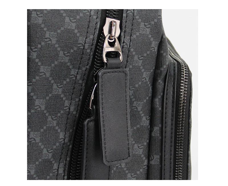 Trendy Korean Plaid Large-Capacity Backpack for Men & Students