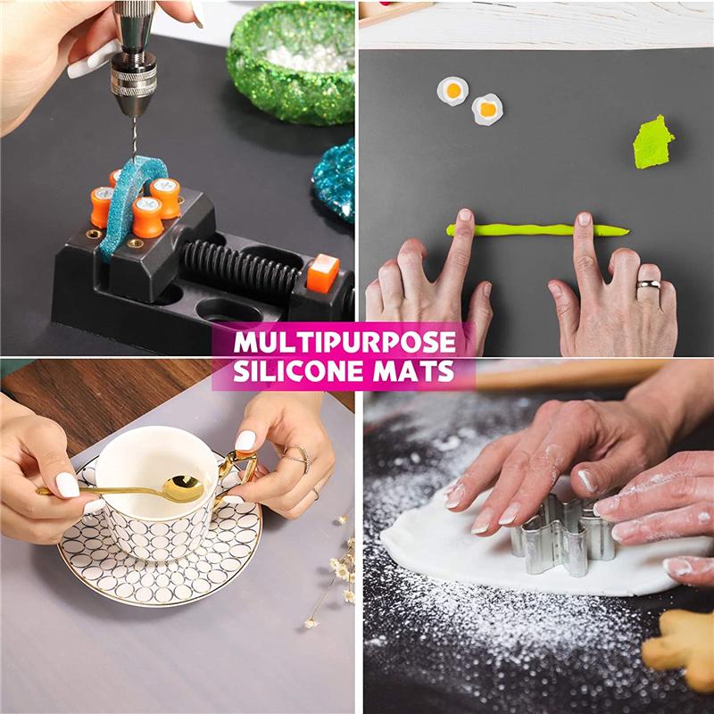 40*30cm Silicone Mat Heat Resistant Placemat Waterproof Pad Kitchen Counter Protector Non-Slip Table Mat Kitchen Pastry Liner