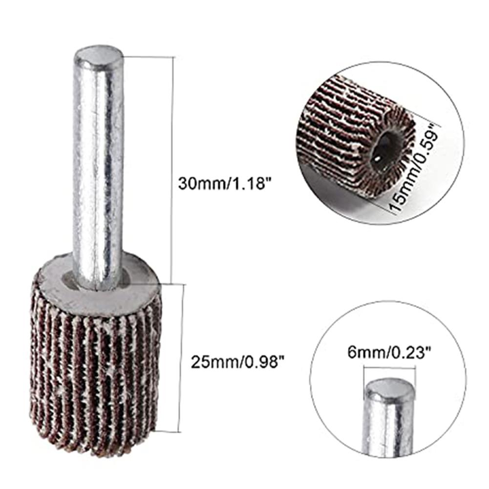 15mm Lamellenschleifscheiben Schleifscheibe Hochgeschwindigkeits-Schleifen Kompatibel mit mehreren Werkzeugen Hohe Schleifeffizienz Hohe Geschwindigkeit