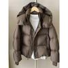Thick Hooded Down Cotton-Padded Winter Jacket, Loose Fit