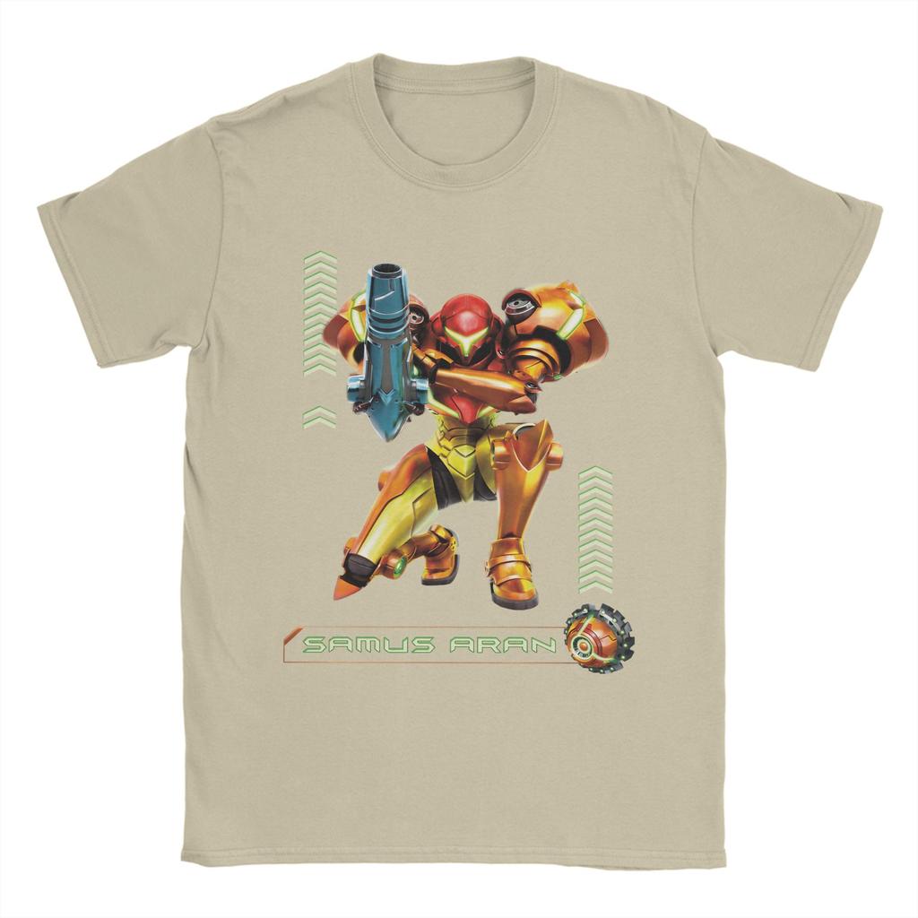 Unisex TShirt Samus Aran Super Metroid Awesome Pure Cotton Tee Shirt Short Sleeve  T Shirts O Neck Clothes Summer
