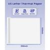Thermal Paper 8.5" x 11" US Letter Size, 4 Rolls Quick-Dry Thermal Printer Paper, Compatible with A285M A282M A281M M835 M834 M832 Portable Printer