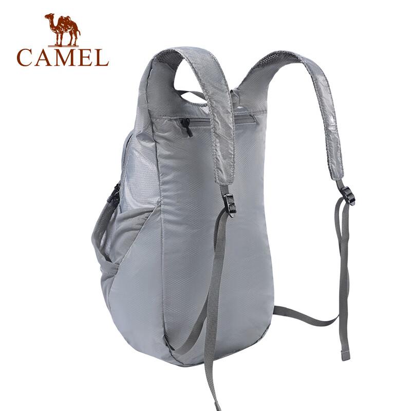 CAMEL Outdoor Backpack, Sport Backpack, Lightweight Foldable Hiking Bag, W9B318013B, Gray, 26*13*43cm