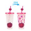 Magical Temperature Sensitive 710ML Tumblers Halloween Themed Efficient Cup Includes Leak proof Covers And Detachable Straw