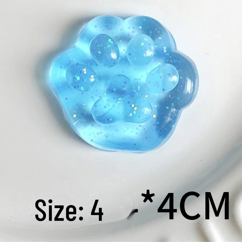 

Симпатичные кубики льда с морской солью в стиле Xiaohongshu, гелевые игрушки для снятия стресса Blue and gold cat s paw золотой/синий