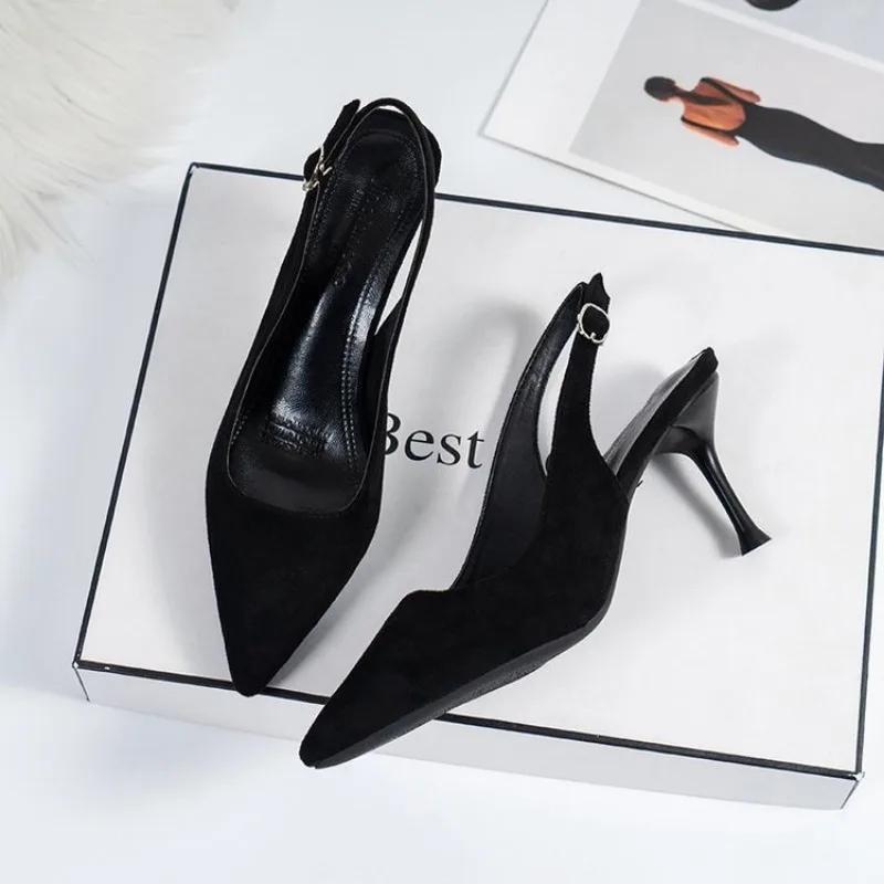 Fashion High Heel Women's Sandals 2025 Buckle Sandalias Party Open Toe Shoes Female Thick Heel Party Shoes Wedding Shoes