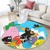 Barbapapa3,Round Area Rug,Carpet Rug for Living Room Bedroom Sofa Playroom Decor,Non-slip Floor Mat