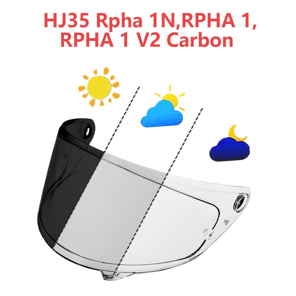 Motorcycle Helmet Lens For HJC HJ35 Rpha 1N RPHA 1 RPHA 1 V2 Carbon Anti-UV Dustproof Windproof Replacement Helmet Visors