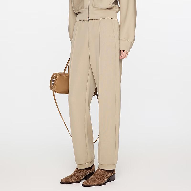 JNBY 2024 Autumn Loose-Fit Cuffed Casual Pants