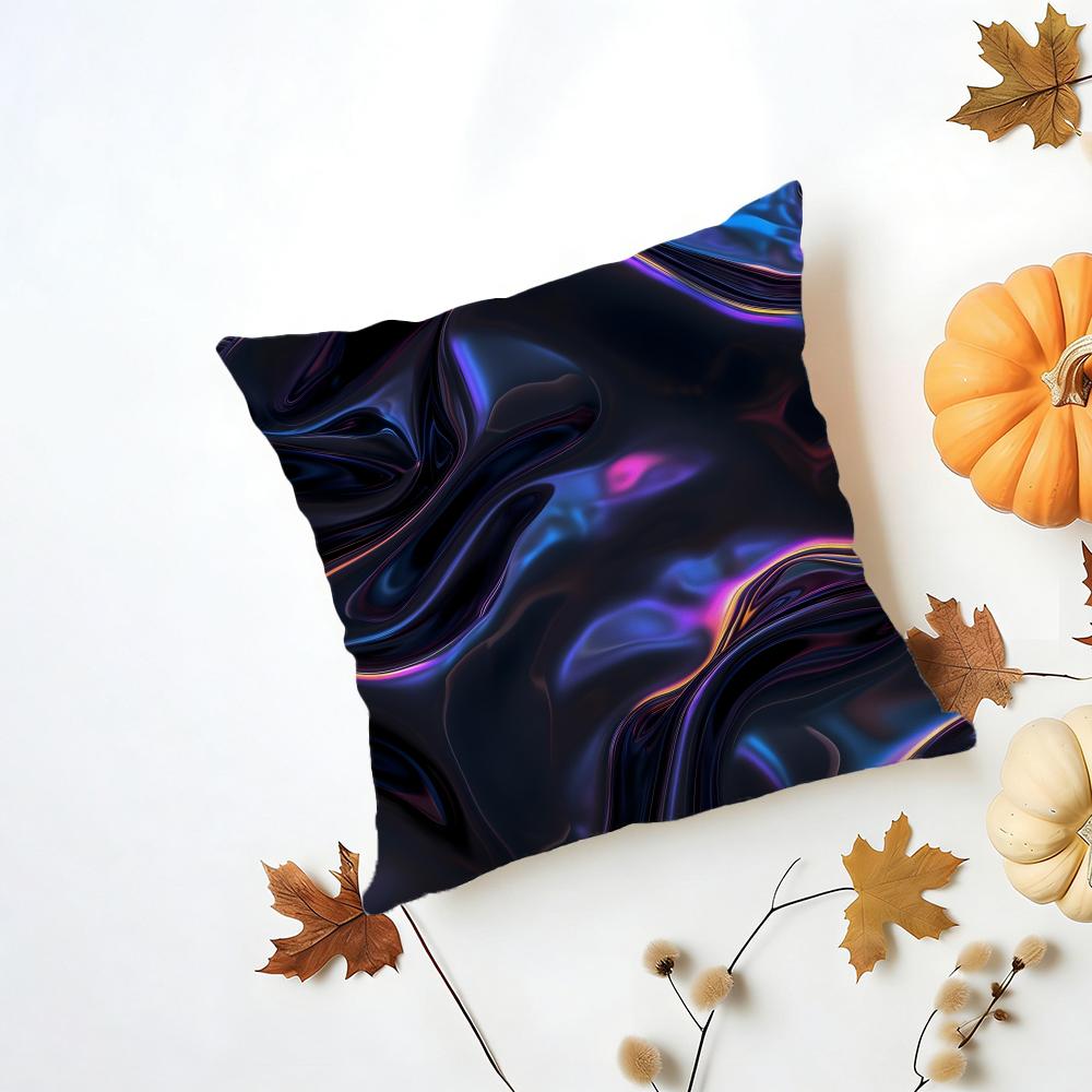 Dark Color Scheme Cushion Cover Washable Linen Pillowcase Soft  for Daily Sofa Bed Home Room Decor
