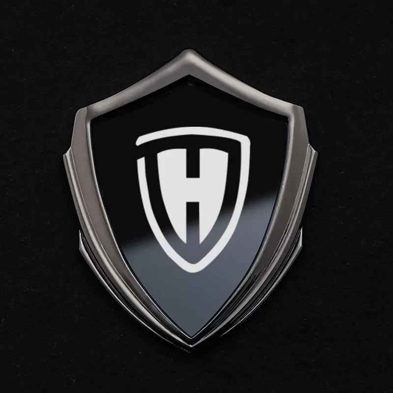 Haojin all-metal sun-resistant and non-fading electric motorcycle 3D three-dimensional car sticker modified decorative sticker body side logo badge