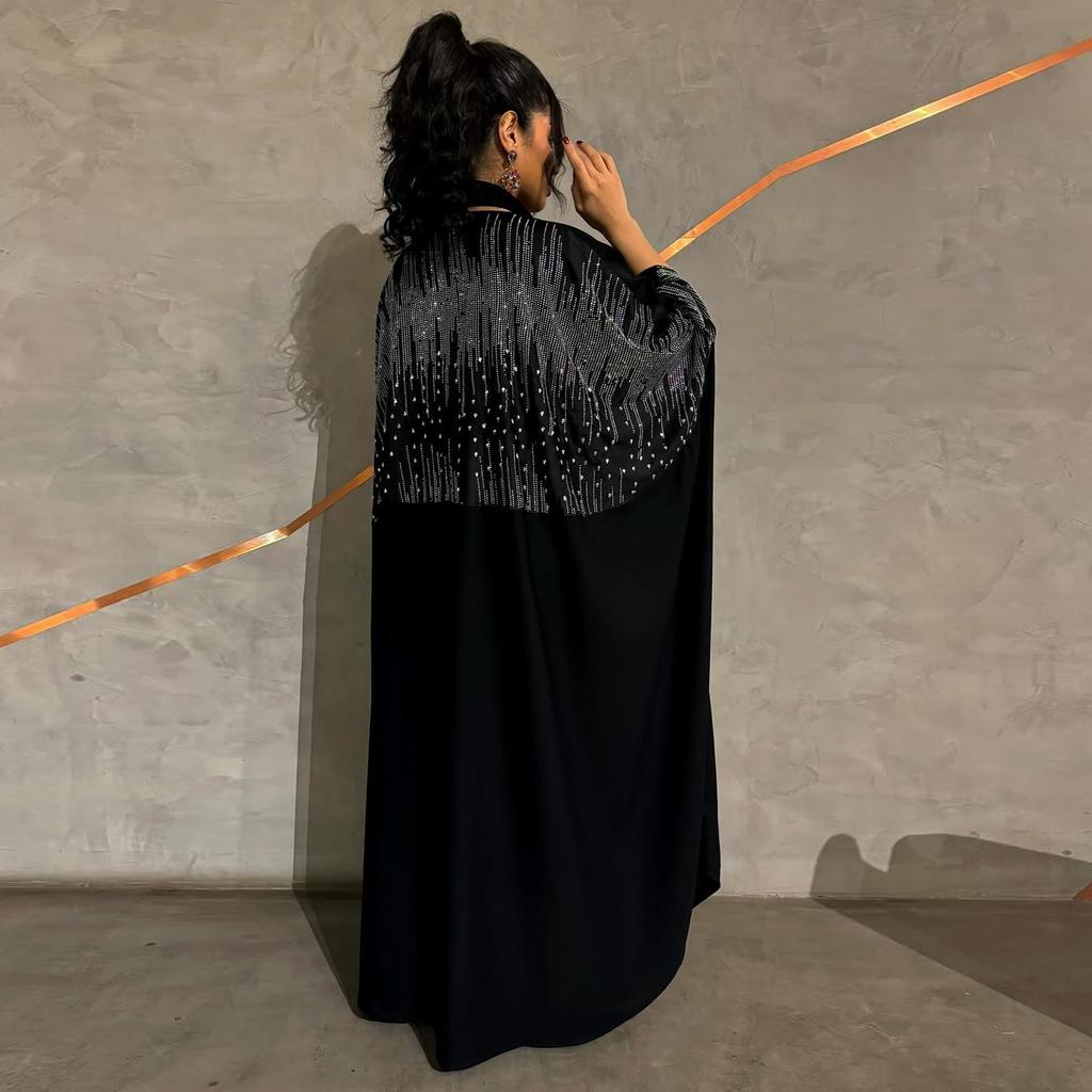 LN212 bescheiden2026 Heißer Verkauf Neue Muslimische Damenbekleidung Heißer Diamant Strickjacke Robe Mittlerer Osten Mode Burka