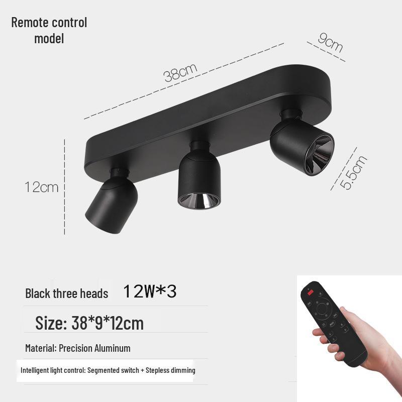 Adjustable Anti-Glare Folding Ceiling Spotlight with High Color Rendering for Household or Picture Lighting