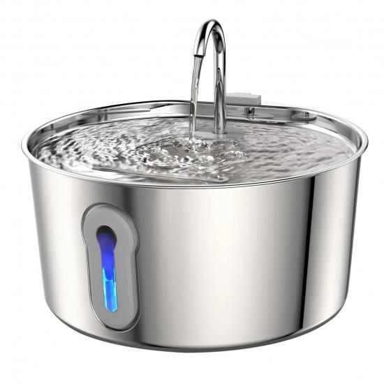 Wholesale 2.2L/2.8L/3.2L/4L Automatic Cat Water Fountain Stainless Steel Dog Dispenser for Cats Water Drinker with Filter