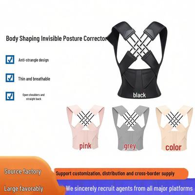 Corrector de Postura Invisible Transpirable Cómodo para Corrección de Joroba, Moldeado de Espalda y Alineación de Hombros