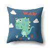 Geometric Dinosaur Pattern Polyester Single-sided Pillowcase Home Sofa Pillowcase Living Room Bedroom Cushion Cover