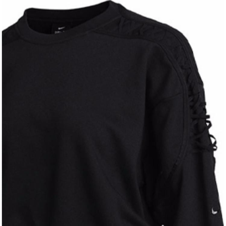 Nike Sweatshirts Women's Black Crew Neck Moderate Regular DA0449-010