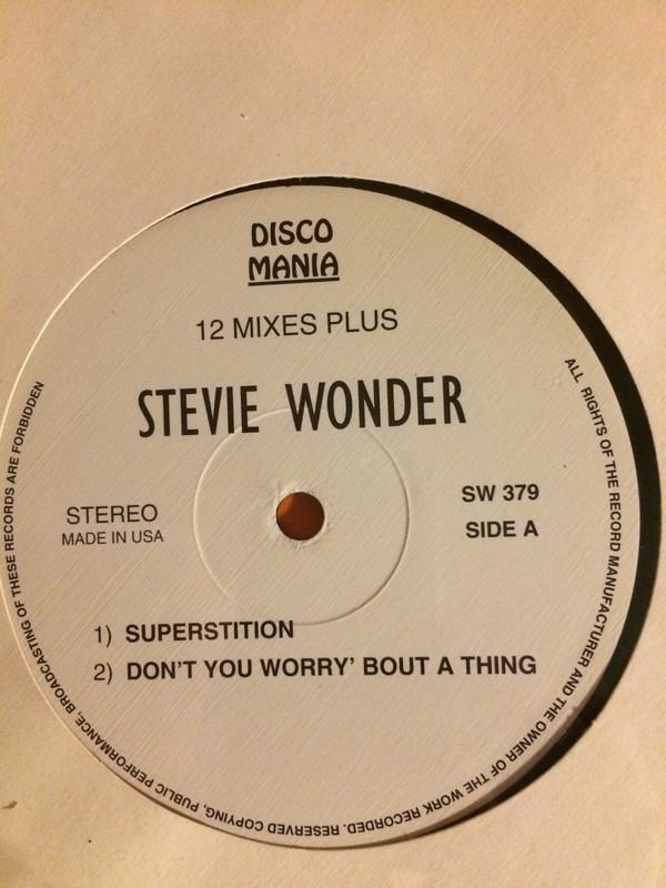 

12inch Record STEVIE WONDER - 12 Mixes Plus SW379 DISCO MANIA US Soul/Funk Used