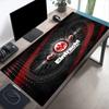 Flaming Heart Frankfurt Emblem Mouse Pad, Gaming Mouse Pad, Keyboard Pad, Desk Decor for Computer Notebook Fan Gift Birthday Gift