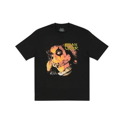 Palace Alice Cooper Tribute Album Print Short Sleeve T-Shirt Unisex Tops Black P20TS084