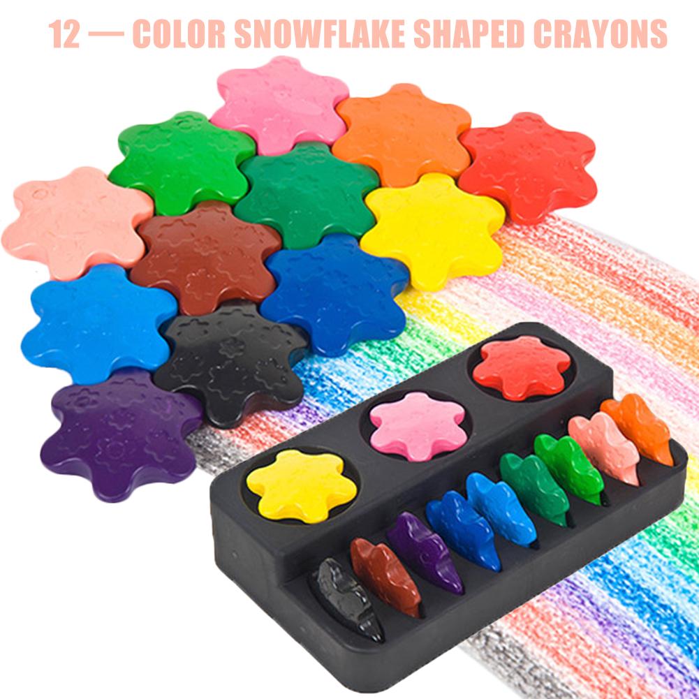 Buy 12 Colors Paint Crayons Drawing Wax Crayons Washable Edible Doodle