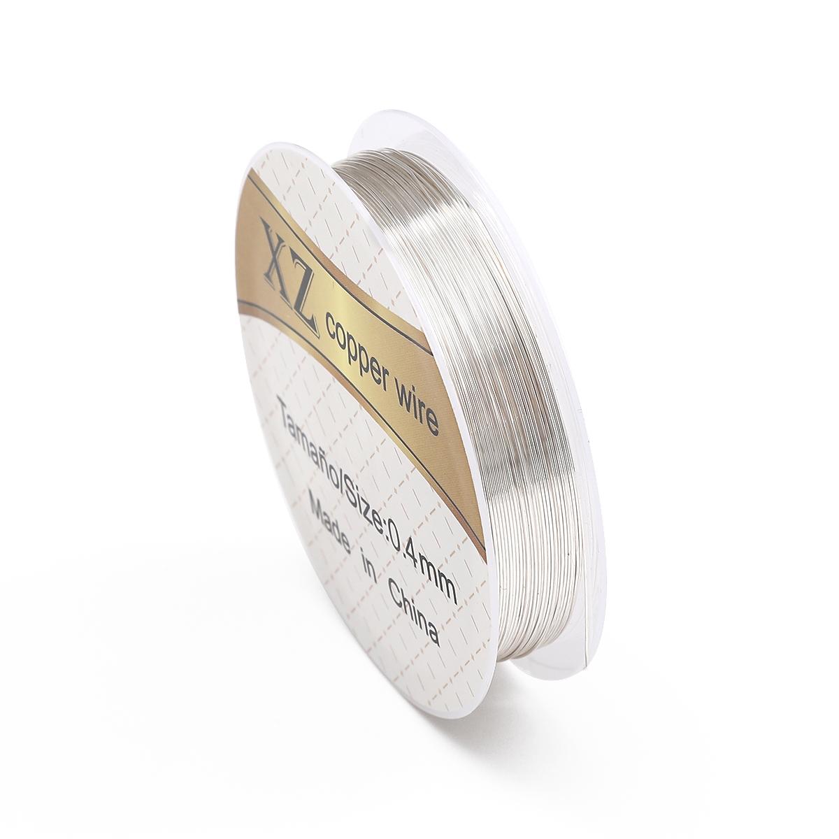 

Медная проволока мульти размера 0,2-0,8 мм, бисерная проволока для изготовления ювелирных изделий своими руками, нить 0.4mm 8meter серебряный