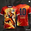 New Adult Men's Dragon Ball Goku Football Jersey T-Shirt Mans Anime T-Shirt Special Football Jersey
